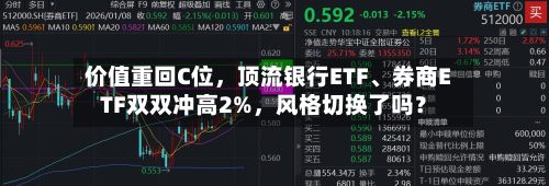 价值重回C位	，顶流银行ETF、券商ETF双双冲高2%，风格切换了吗？-第3张图片
