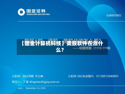【国金计算机科技】美股软件在涨什么?-第2张图片
