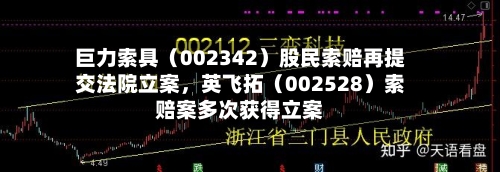 巨力索具（002342）股民索赔再提交法院立案，英飞拓（002528）索赔案多次获得立案-第2张图片