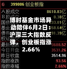 博时基金市场异动陪伴6月2日：沪深三大指数反弹	，创业板指涨2.66%-第2张图片